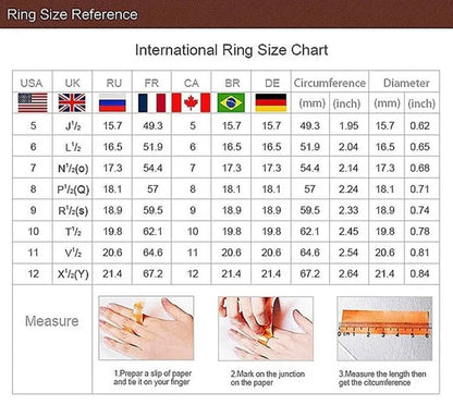 Women Cube Sea Blue Sapphire Fineness Rings Wedding Engagement Propose Ring Jewelry - WORLD TIME VISITS