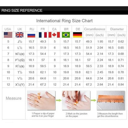 Women's Fashion 925 Sterling Silver Twisted White Sapphire Ring Elegant Female Bride Proposal Engagement Wedding Diamond Rings for Women Bride Jewelry Party Gift - WORLD TIME VISITS