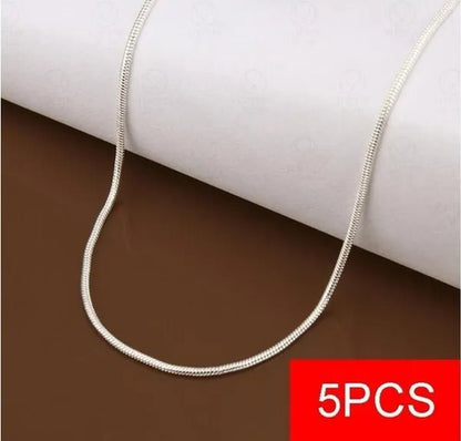 Women's Fashion Snake Bone Necklace Pendant Accessories Collarbone Chain Necklace Jewelry 16 - inch - 30 Inches - WORLD TIME VISITS