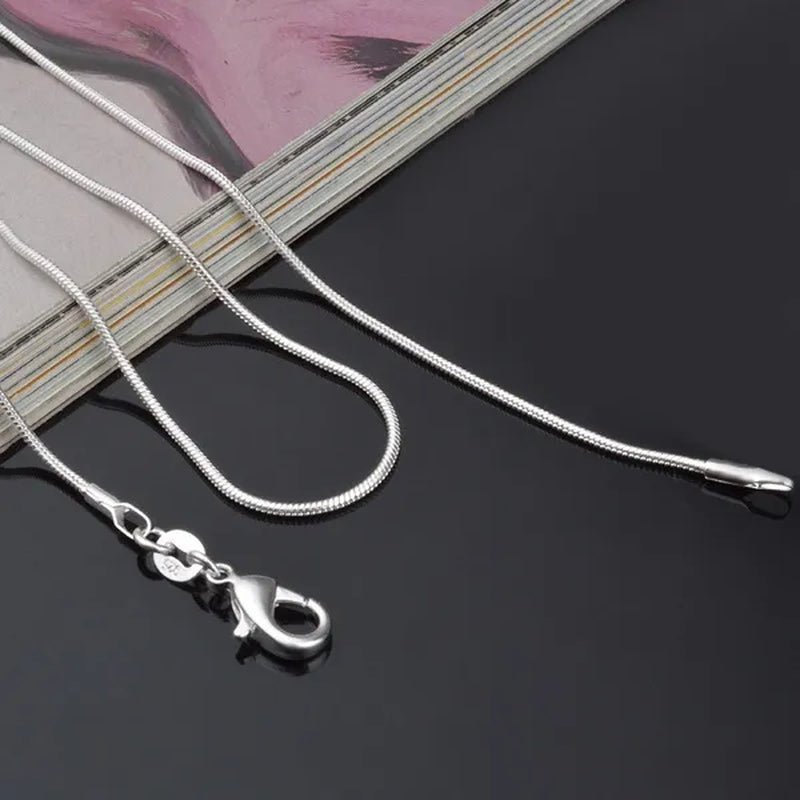 Women's Fashion Snake Bone Necklace Pendant Accessories Collarbone Chain Necklace Jewelry 16 - inch - 30 Inches - WORLD TIME VISITS