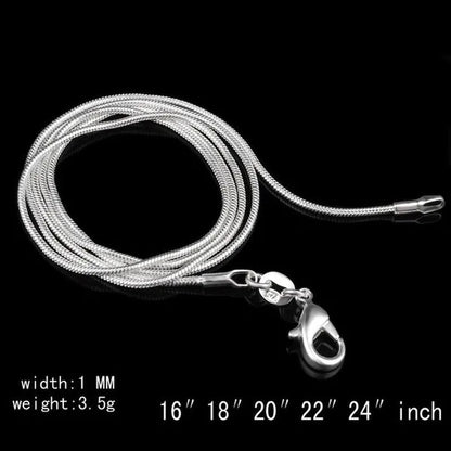 Women's Fashion Snake Bone Necklace Pendant Accessories Collarbone Chain Necklace Jewelry 16 - inch - 30 Inches - WORLD TIME VISITS